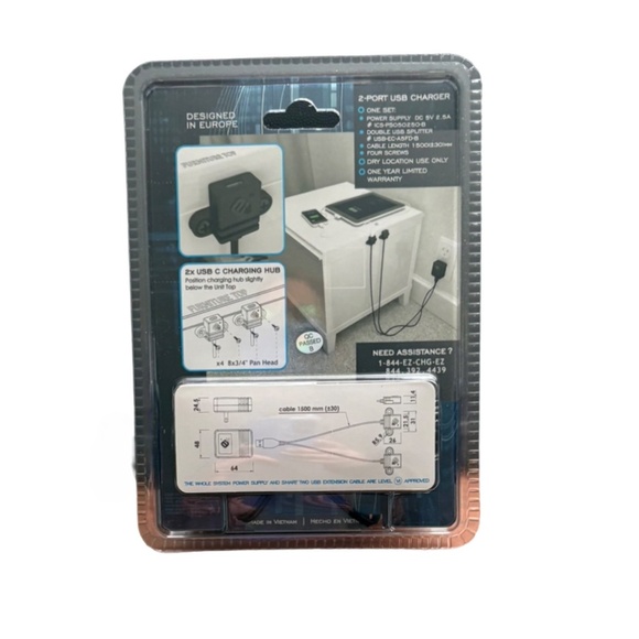 2 Port USB Charger EZ COLLECTION Intelligent Charging System Version A 5FD-B NEW - Picture 2 of 3